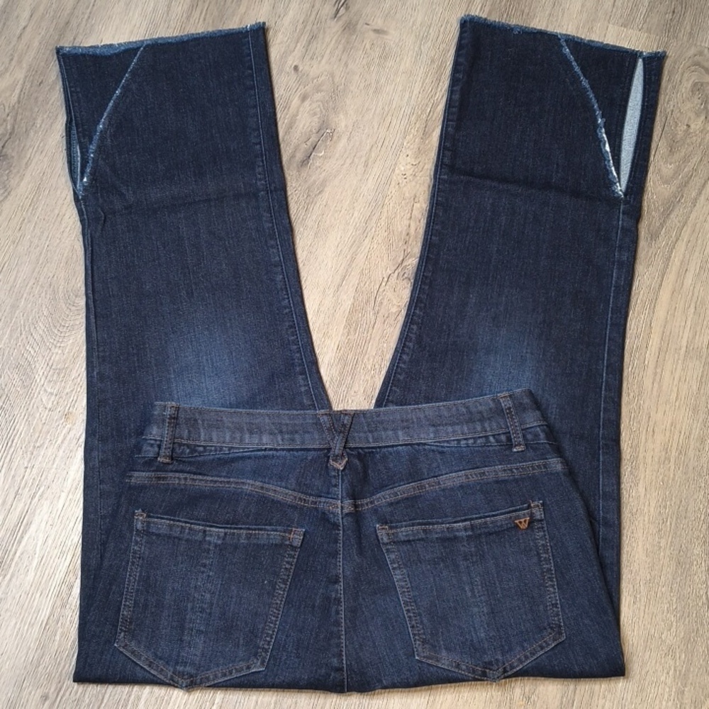 Wide Leg Bootcut  w/ 27" Inseam ✨ Stretch Waist Wit & Wisdom Size 10 sac303 - Picture 2 of 5
